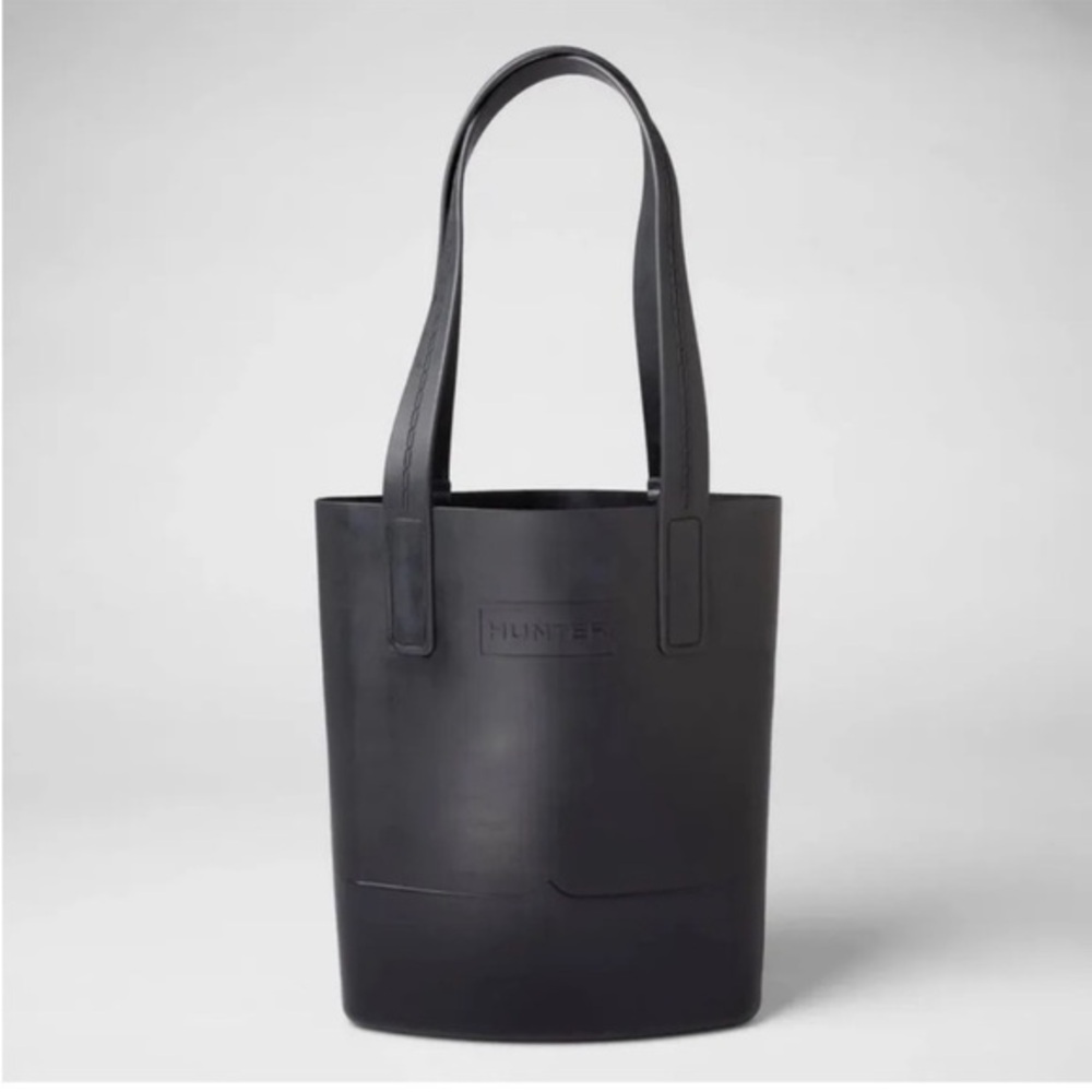 Hunter Black Rubber Tote -